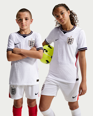 England National Team 2026 Match Home Big Kids' Nike Aero-FIT